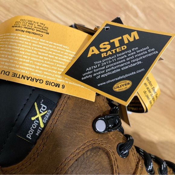 Women’s Oliver by Honeywell OL24031-BRN-090 Steel Toe Work Boot Size 5.5 - Picture 10 of 14